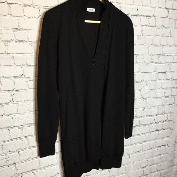 AKRIS HALF ZIP BLACK SWEATER JACKET COMBINATION - Picture 6 of 7